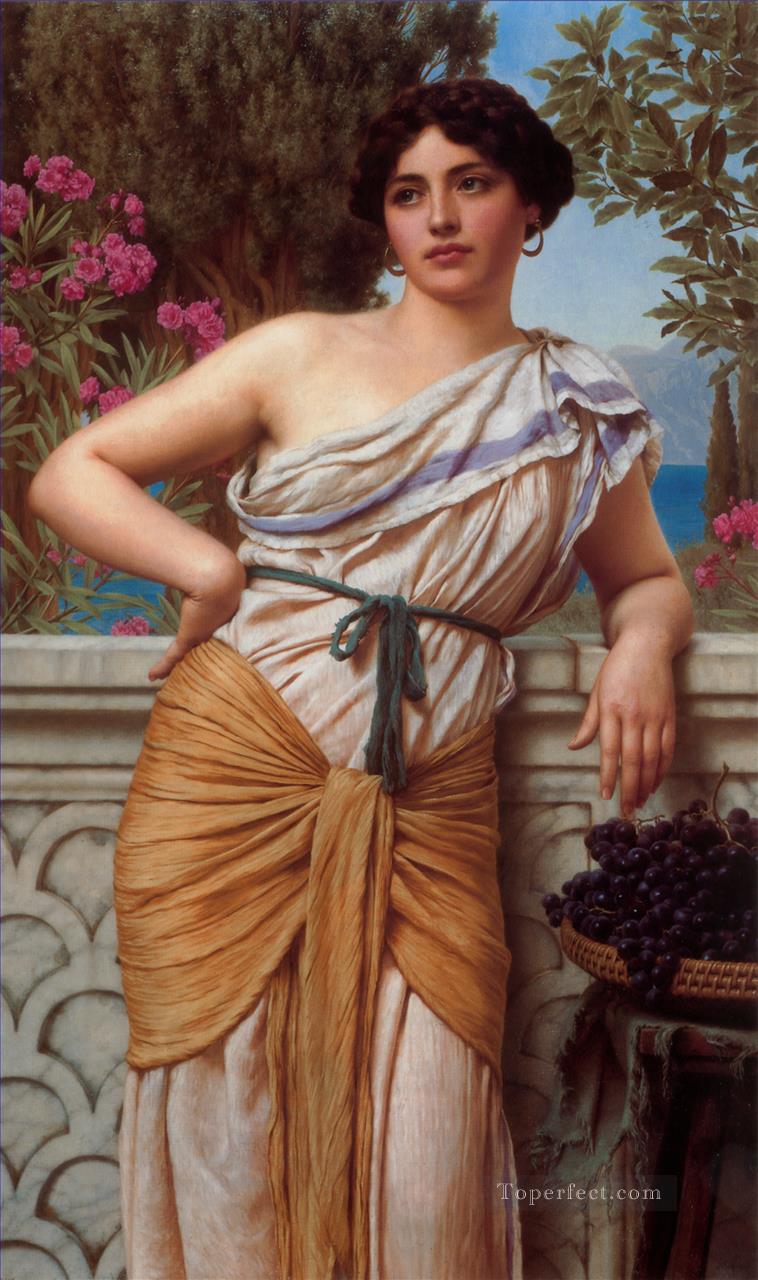 夢想 1912 新古典主義の女性 ジョン・ウィリアム・ゴッドワード油絵